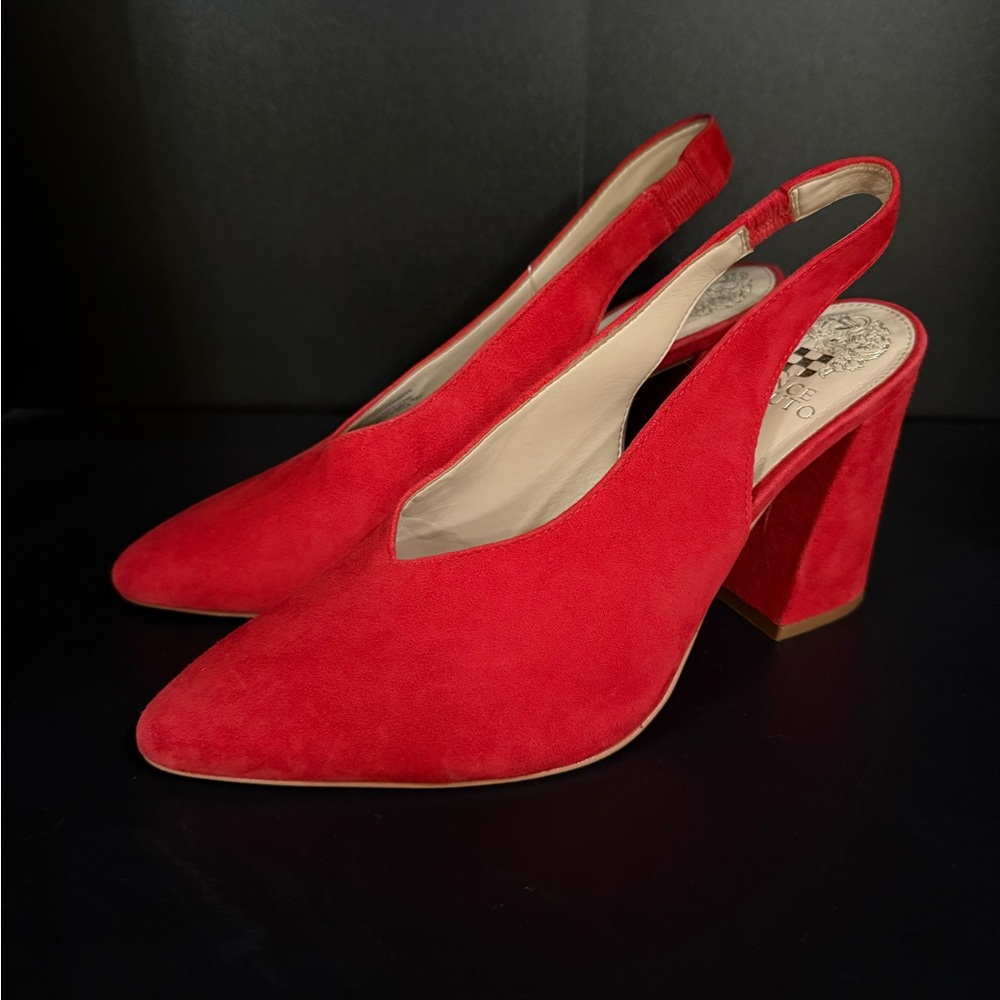 Vince Camuto Women's Suede Pointed Toe Slingback